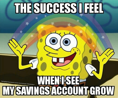 SpongeBob Savings Account Meme
